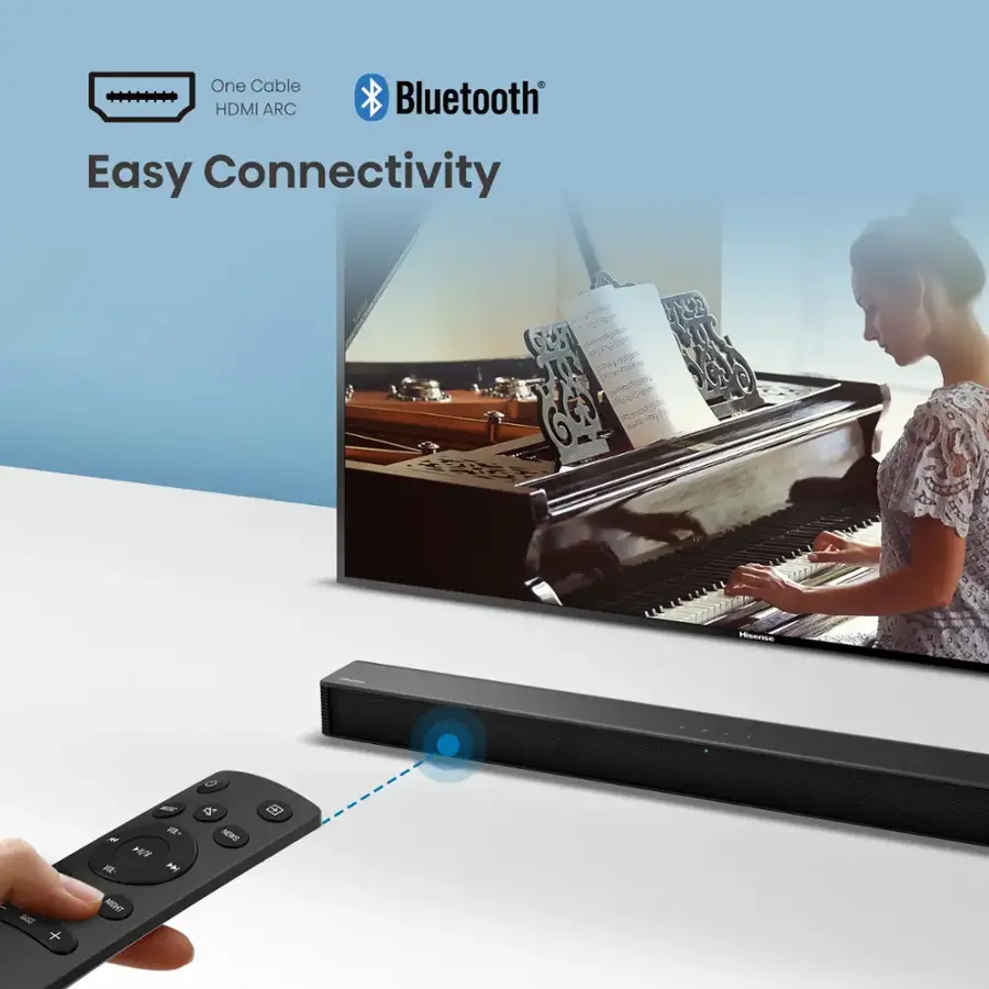 One Cable HDMI ARC Bluetooth Easy Connectivity - Hisense