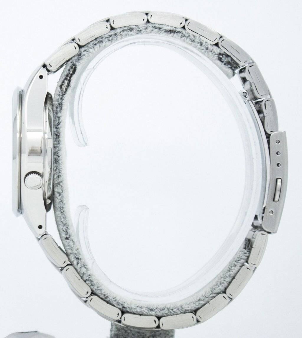 Left. Seiko - Automatic SNK617 SNK617K1 SNK617K Men's Watch - Silver and black.