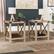 Alt View 11. Walker Edison - 18” Farmhouse 2-Piece Metal-X Side Table Set - White Oak.
