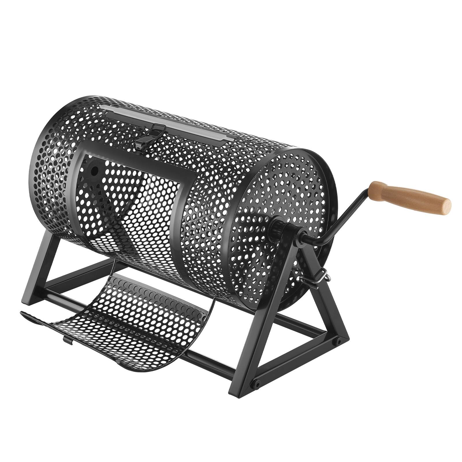 Alt View 5. VEVOR - Raffle Ticket Spinner, 11.6" x 6.6" Holds 2500 Tickets or 100 Ping Pong Balls, Raffle Drum Lottery Spinning Cage - Black.