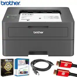 Brother - HL-L2405W Wireless Monochrome Laser Printer + 26-Month Warranty Protection Package - Gray