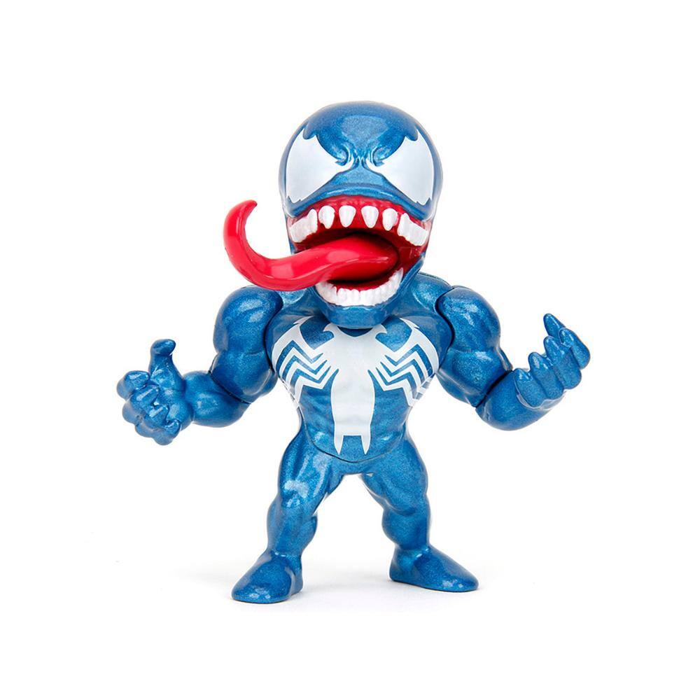 Left. Jada - Set of 4 Diecast Figures "Spider-Man" "Metalfigs" Series Diecast Models by Jada - Multicolor.