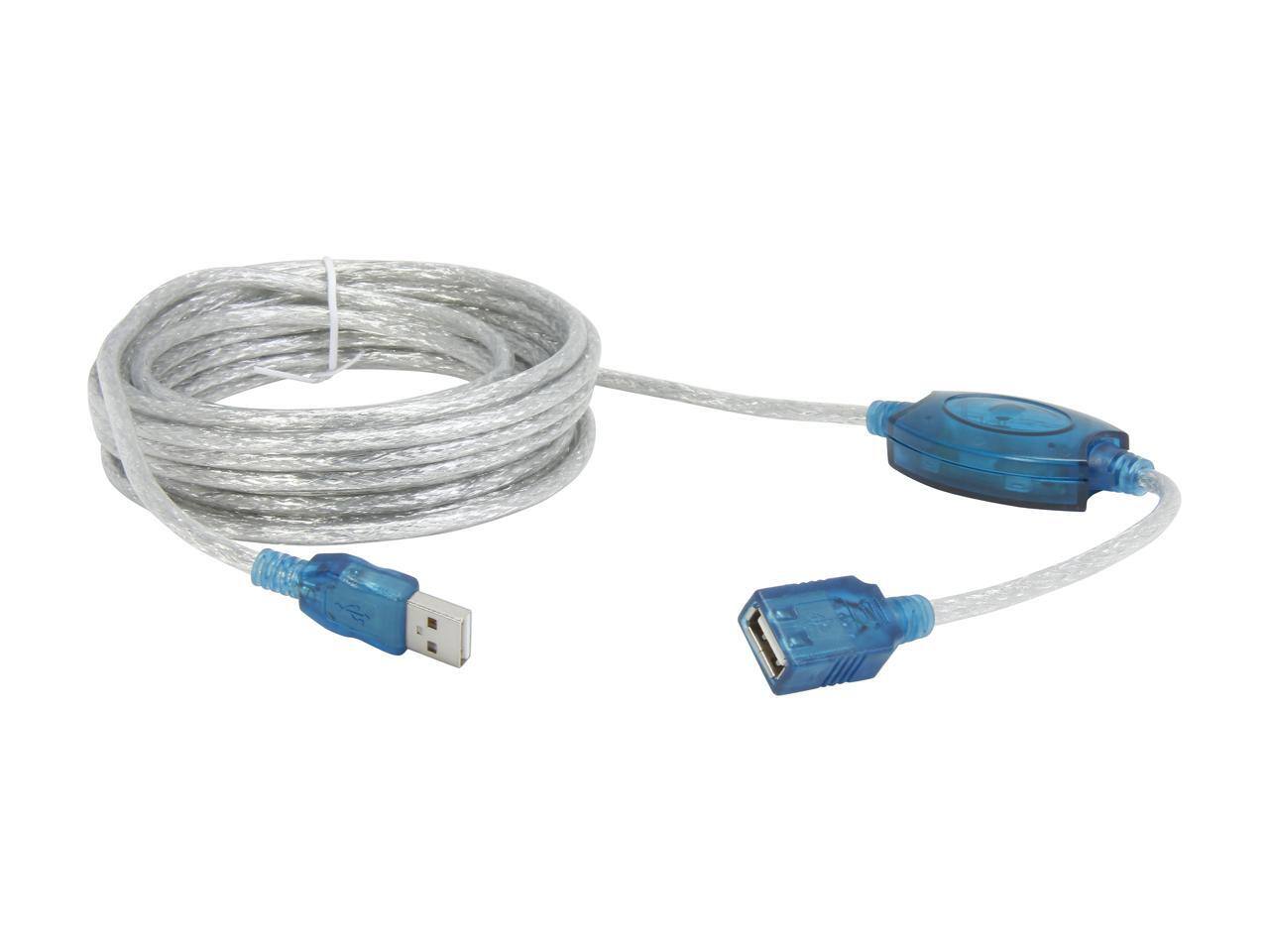 Alt View 1. Cables to Go - C2G 39978 USB Active Extension Cable - USB 2.0 A Male to A Female Cable, Beige (16.4 Feet, 5 Meters).