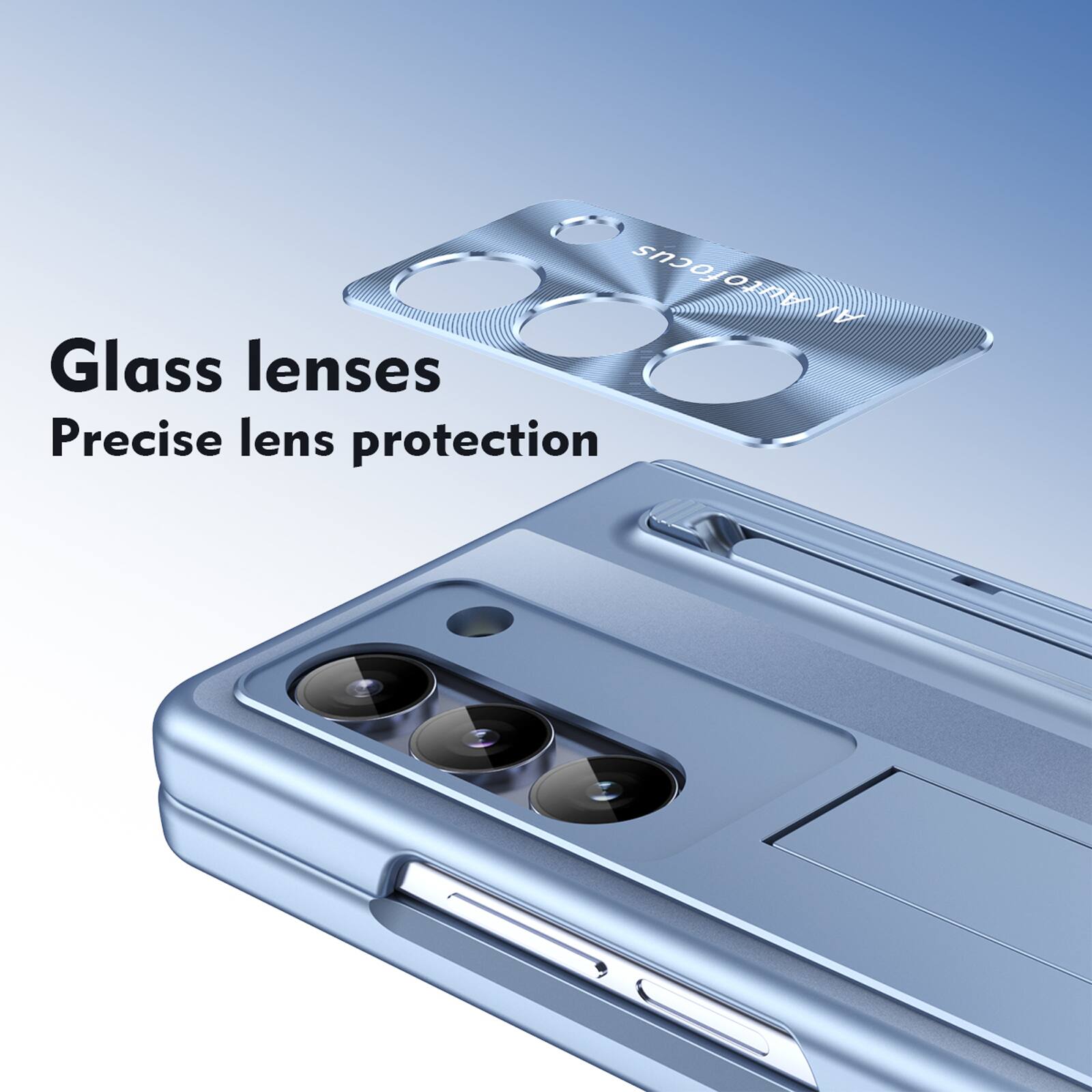 Glass lenses  
Precise lens protection