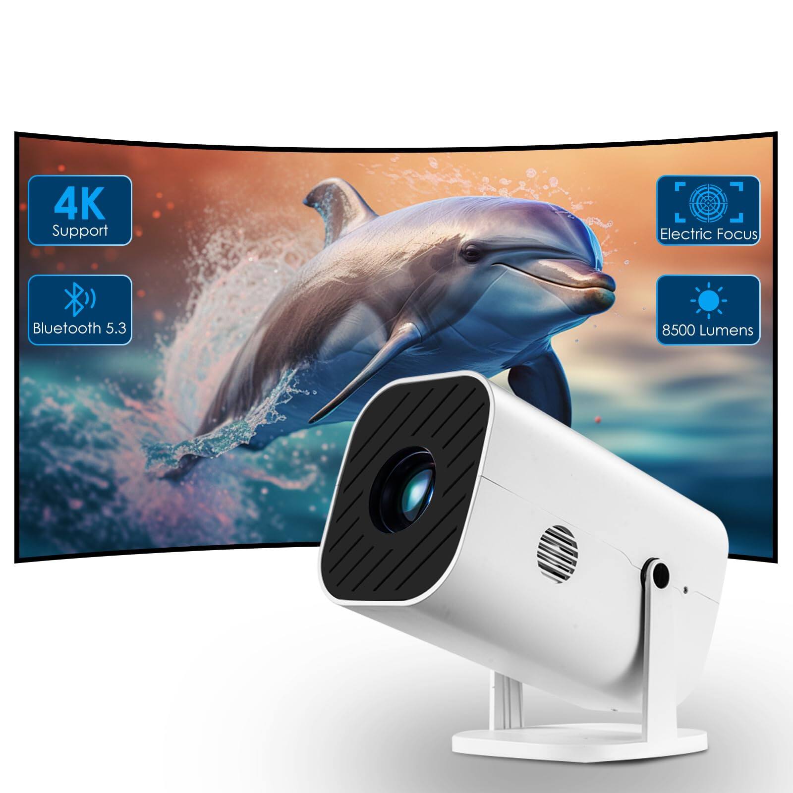 The Best Inks - [180°adjustable Stand] [electric Focus] [built-in Speaker] Mini Projector With For Bedroom Native 1080p Compatible 4k - 180°Adjustable Stand projector