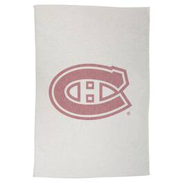 Logo Brands - Montreal Canadiens 54" x 84" Sweatshirt Blanket - Multicolor