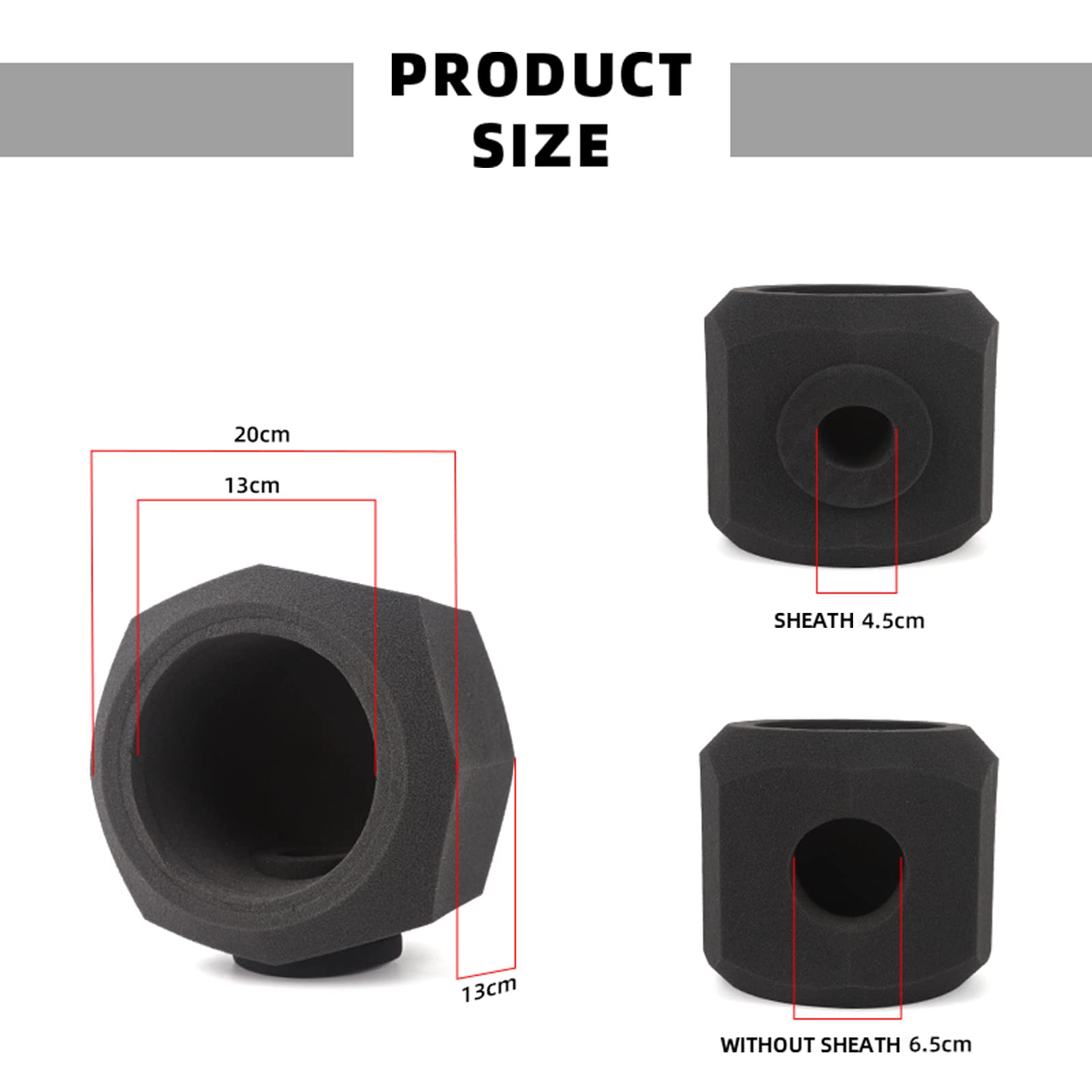 PRODUCT SIZE

20cm  
13cm  
13cm  

SHEATH 4.5cm  

WITHOUT SHEATH 6.5cm