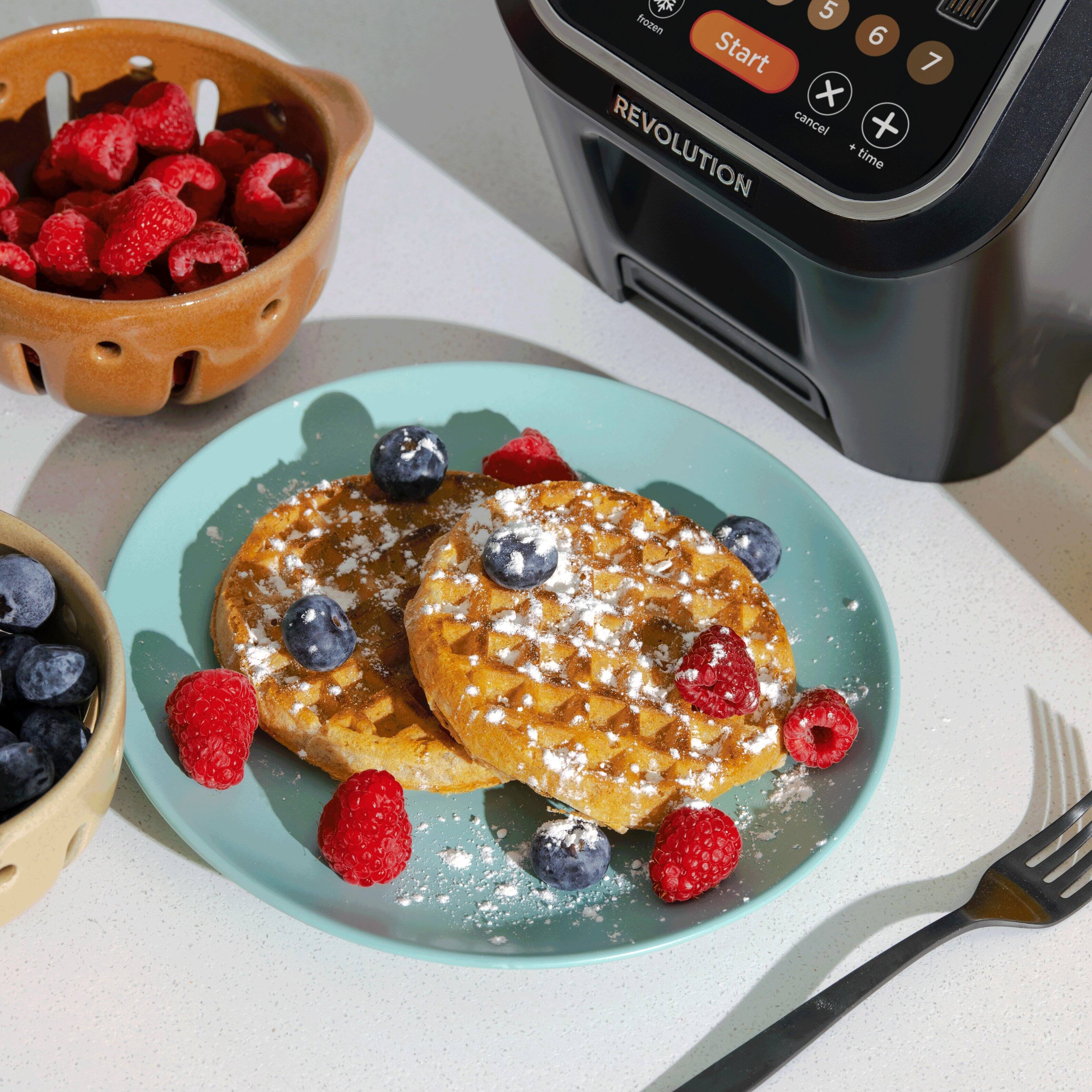 The text on the image reads "3 5 frozen 6 Start 7 x cancel + REVOLUTION . time." However, it is not clear what the intended message is. It seems to be a combination of different phrases and symbols.