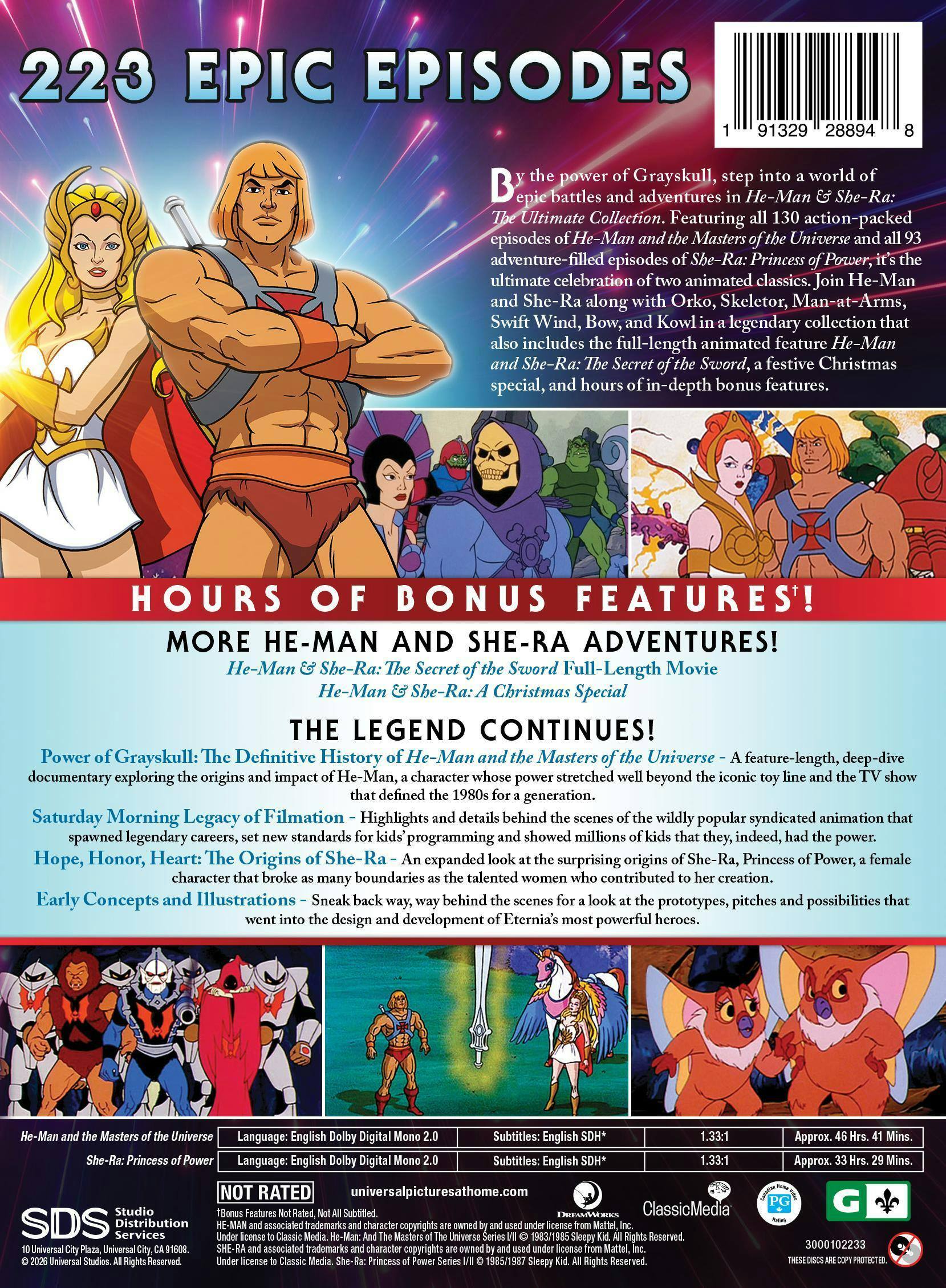 Angle. He-Man and She-Ra: The Ultimate Collection   - DVD.