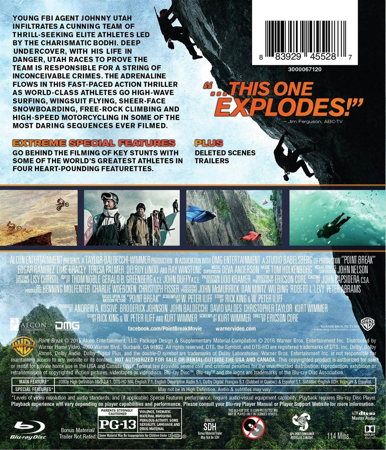Back. Point Break [Blu-ray].