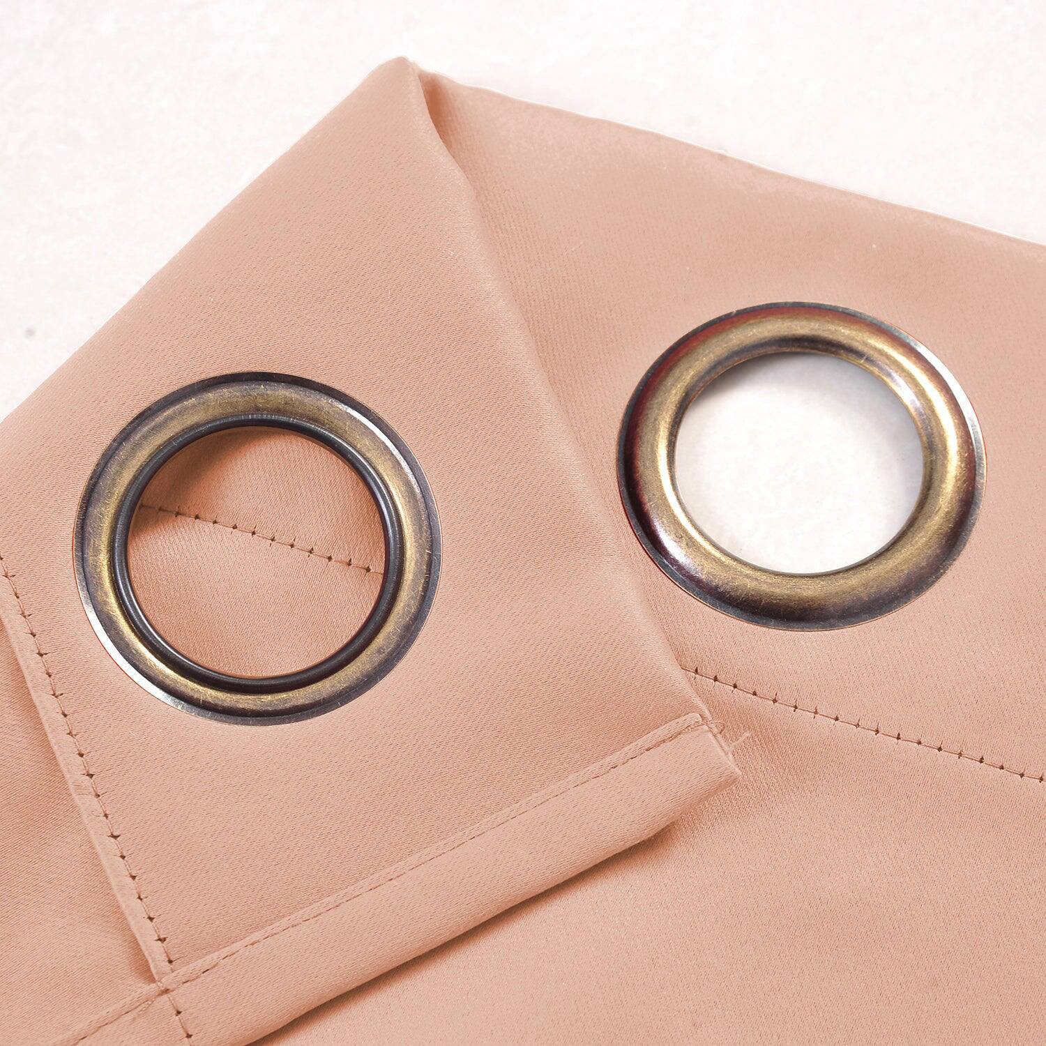 Back. RT Designers Collection - RT Designers Collection 100% Polyester 250 GSM Riley 100% Blackout Grommet Panel 54" x 84" Pink - Pink.