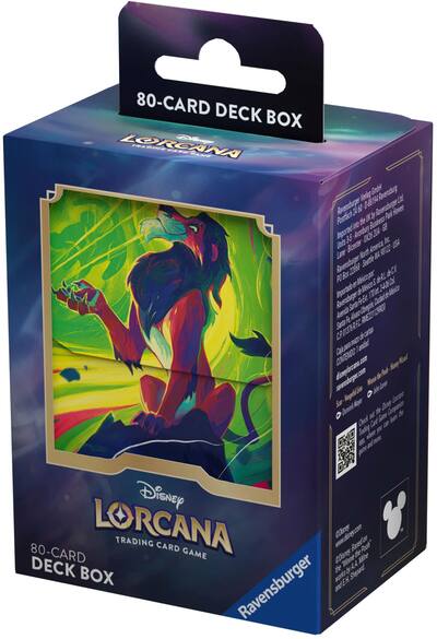lorcana card deck box Scar have accessory for any card game enthusiast Lorcana Azurite Sea Deck Box