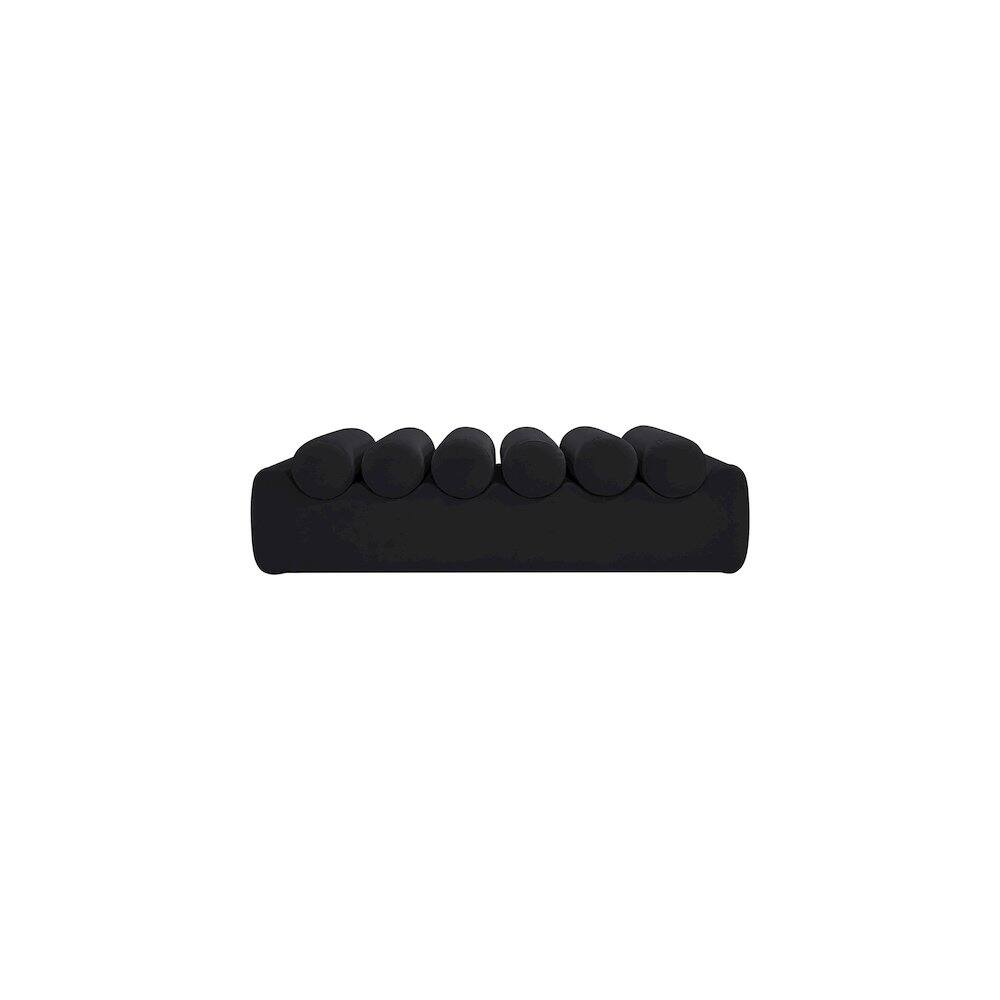 Alt View 2. Meridian Furniture - Rumble Black Vegan Leather Bench - Black.