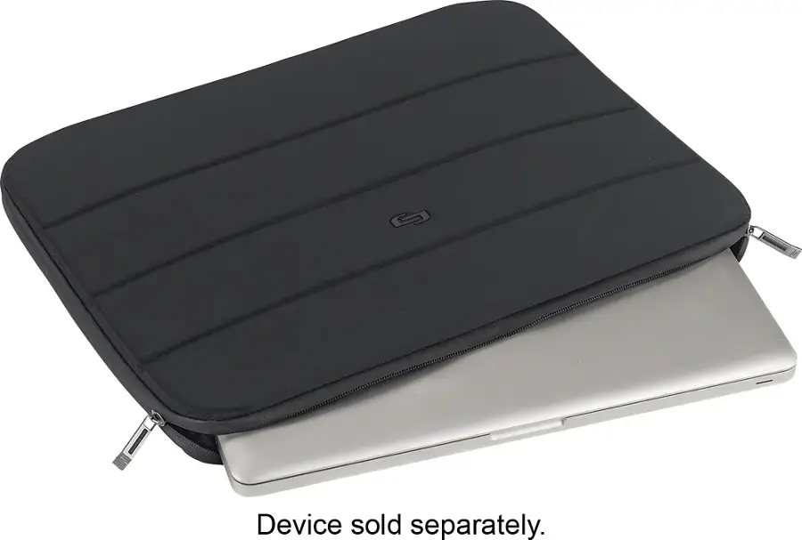 Alt View 15. Solo New York - Bond Padded Ultrabook Sleeve for 17.3" Laptop - Black.
