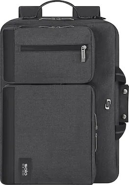 Solo New York - Duane Hybrid Briefcase Backpack for 15.6" Laptop - Gray