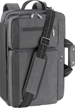 Solo New York - Urban Convertible Laptop Briefcase Backpack for 15.6" Laptop - Gray