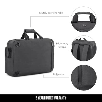 Solo New York Duane Hybrid Briefcase Backpack for 15.6
