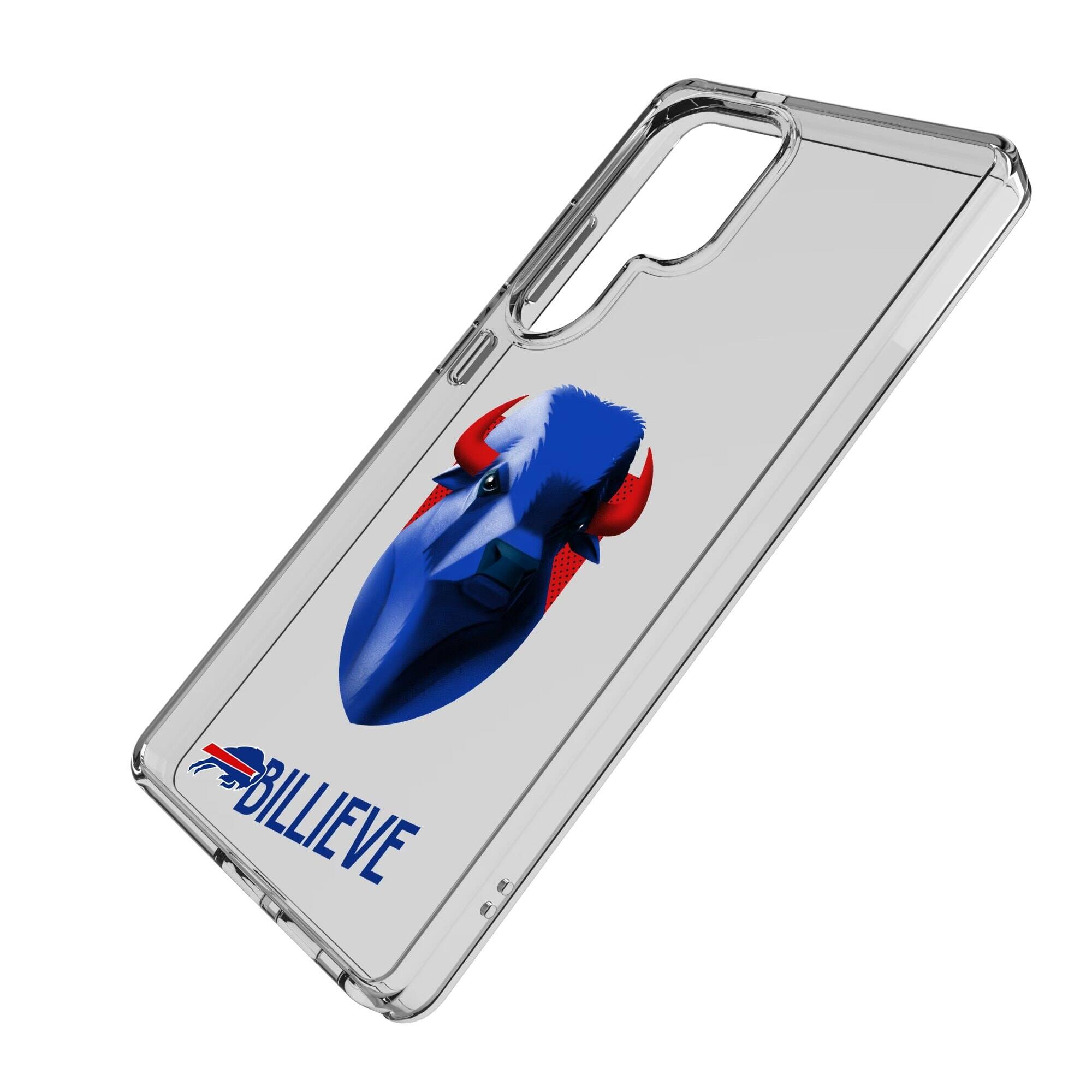 Alt View 1. Keyscaper - Buffalo Bills Galaxy Clear Case - S23 - Multicolor.