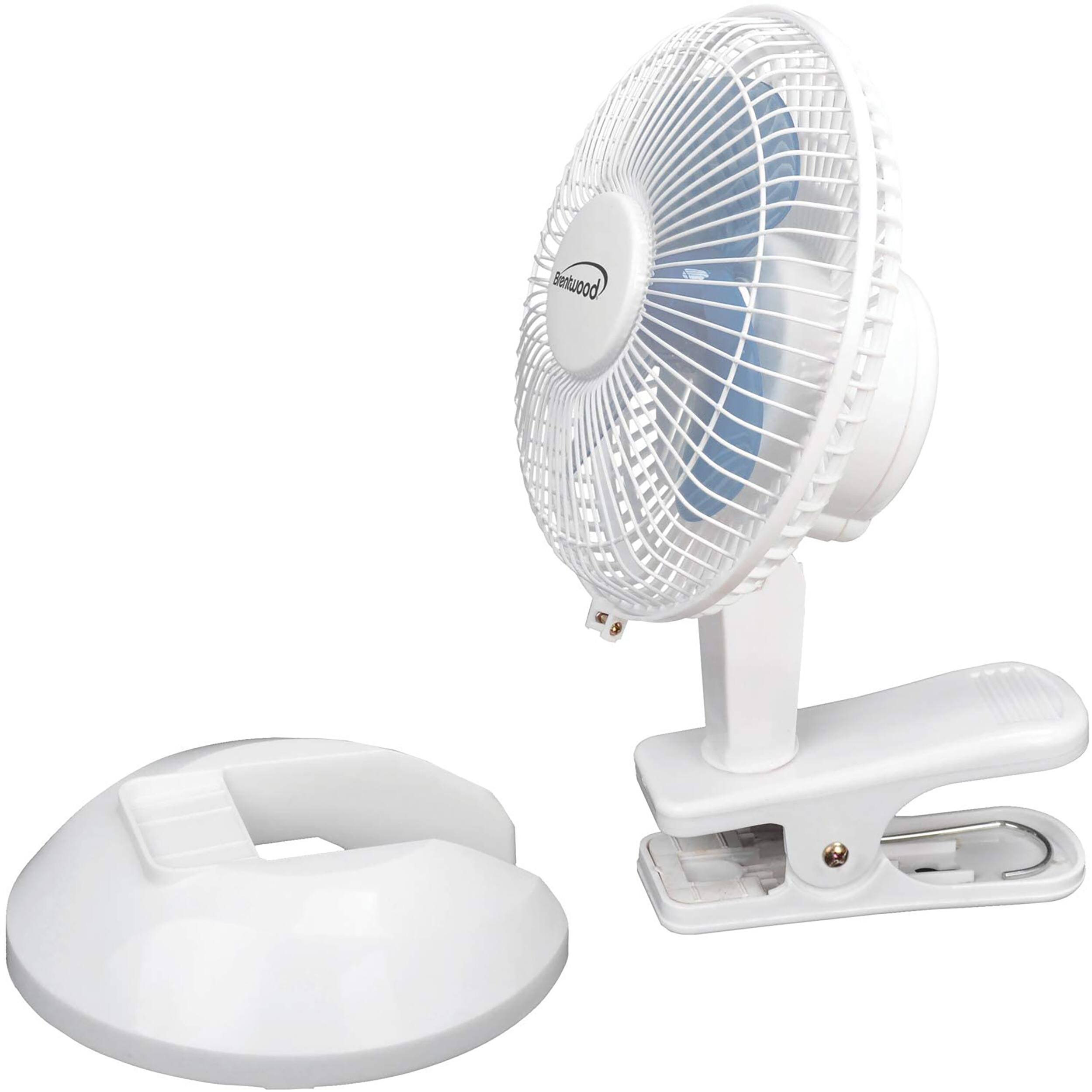 Angle. Kool Zone - Brentwood Kool Zone 6 Inch Mini Clip On Table Fan.
