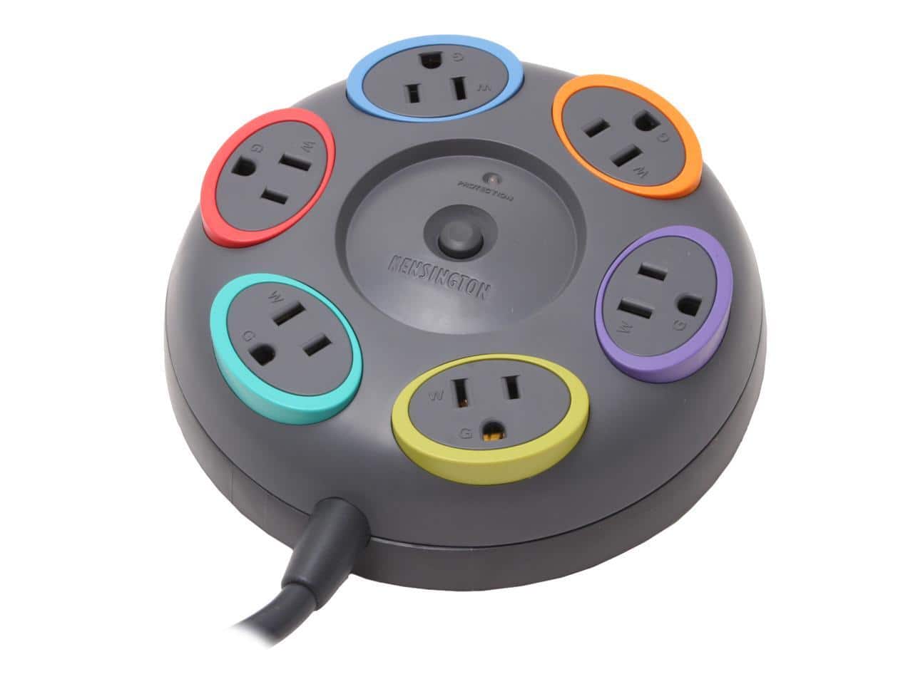 Kensington - K62634NA 16 Feet 6 Outlets 1500 Joules Surge Protector - Black