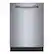 Front. Bosch - 300 Series 24" Top Control Smart Built-In Tub Dishwasher with 3rd Rack and Zone Wash, 46 dBA - Stainless Steel.