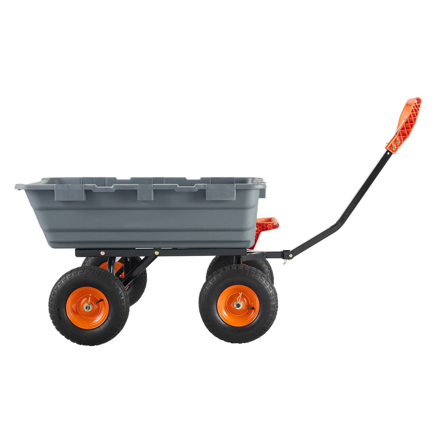 Alt View 4. Boyel Living - Dump Cart Poly Garden Heavy Duty Yard Wagon Wheelbarrow.