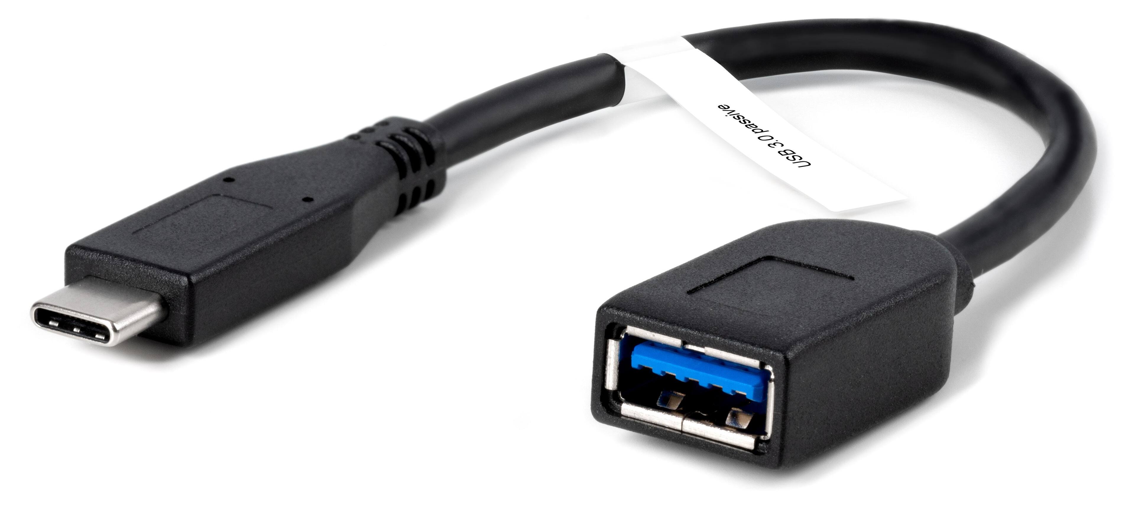 Plugable - USB C to USB Adapter Cable,Connects USB Type C Laptop,Tablet,or Phone to USB 3.0 Device,Driverless - Black