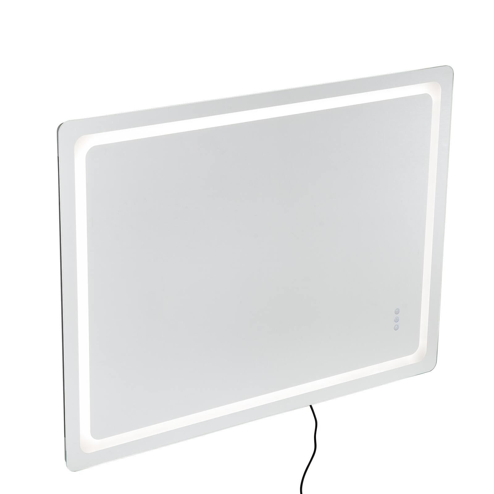 Alt View 5. VEVOR - LED Bathroom Mirror, 36" x 48" LED Bathroom Vanity Mirror with Frontlit and Backlit, Anti-Fog Memory Mirror with Lights - Gray and white.
