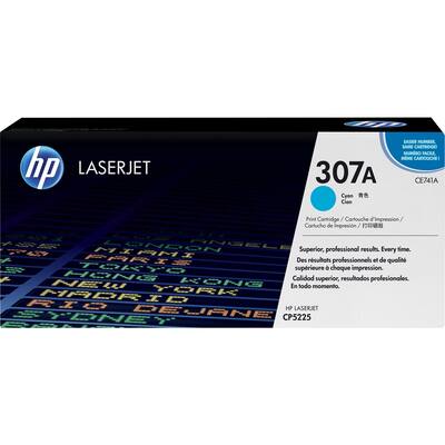 HP - 307A Standard Capacity - Cyan Toner Cartridge - Cyan