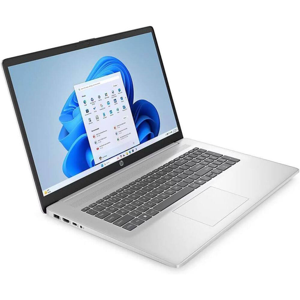 Alt View 1. HP - 17-cn3123nr 17.3" HD+ Touch Intel i5-1335U 1.30 GHz 16 GB DDR4 512 GB SSD Intel Iris Xe Graphics Windows 11 Home Laptop - Silver.