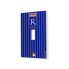 Keyscaper - Kansas City Royals 1969-1978 Cooperstown Pinstripe Single Toggle Light Switch Plate - Multicolor