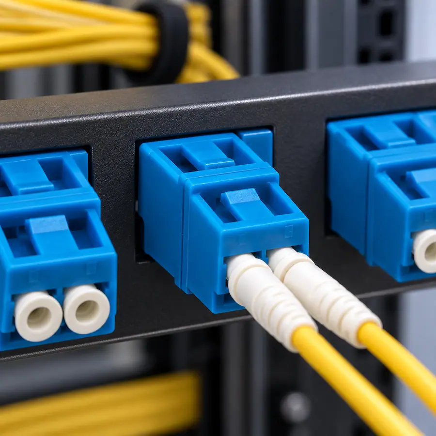 Fiber Network Switch Module Sanoxy Singlemode LC/LC Duplex Fiber Optic Adapter Blue - Best Buy