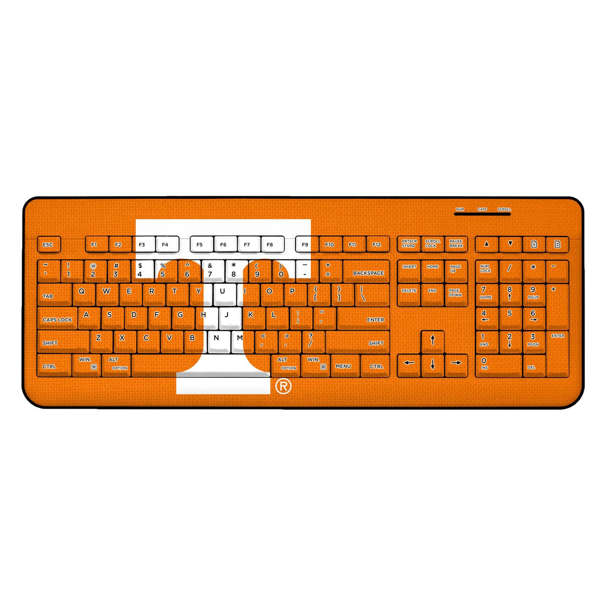 Keyscaper - Tennessee Volunteers Solid Design Wireless Keyboard - Multicolor price history on PriceWatchPro