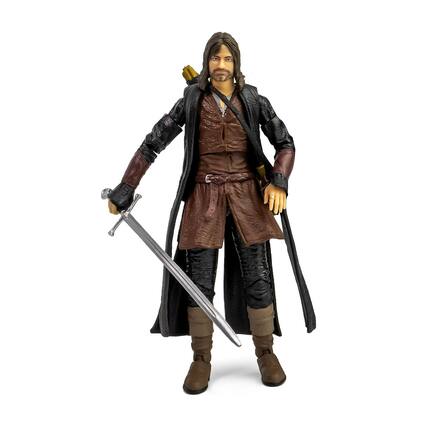 Front. The Loyal Subjects - The Lord of the Rings BST AXN 5 Inch Action Figure | Aragorn - Multi-Colored.