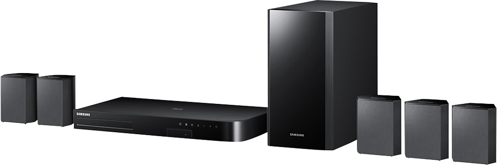 Best Buy Samsung 4 Series 500w 5 1 Ch 3d Smart Blu Ray Home Theater System Black Ht H4500 Za