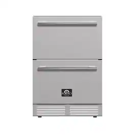 Forno Appliances - Cosenza 24" Built-In Indoor/Outdoor Drawer Freezer with Ice Maker - Stainless Steel