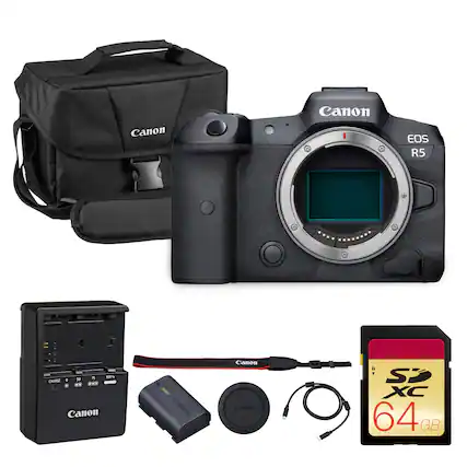 Canon EOS R5
Canon SP XC 64 GB
Canon Charger