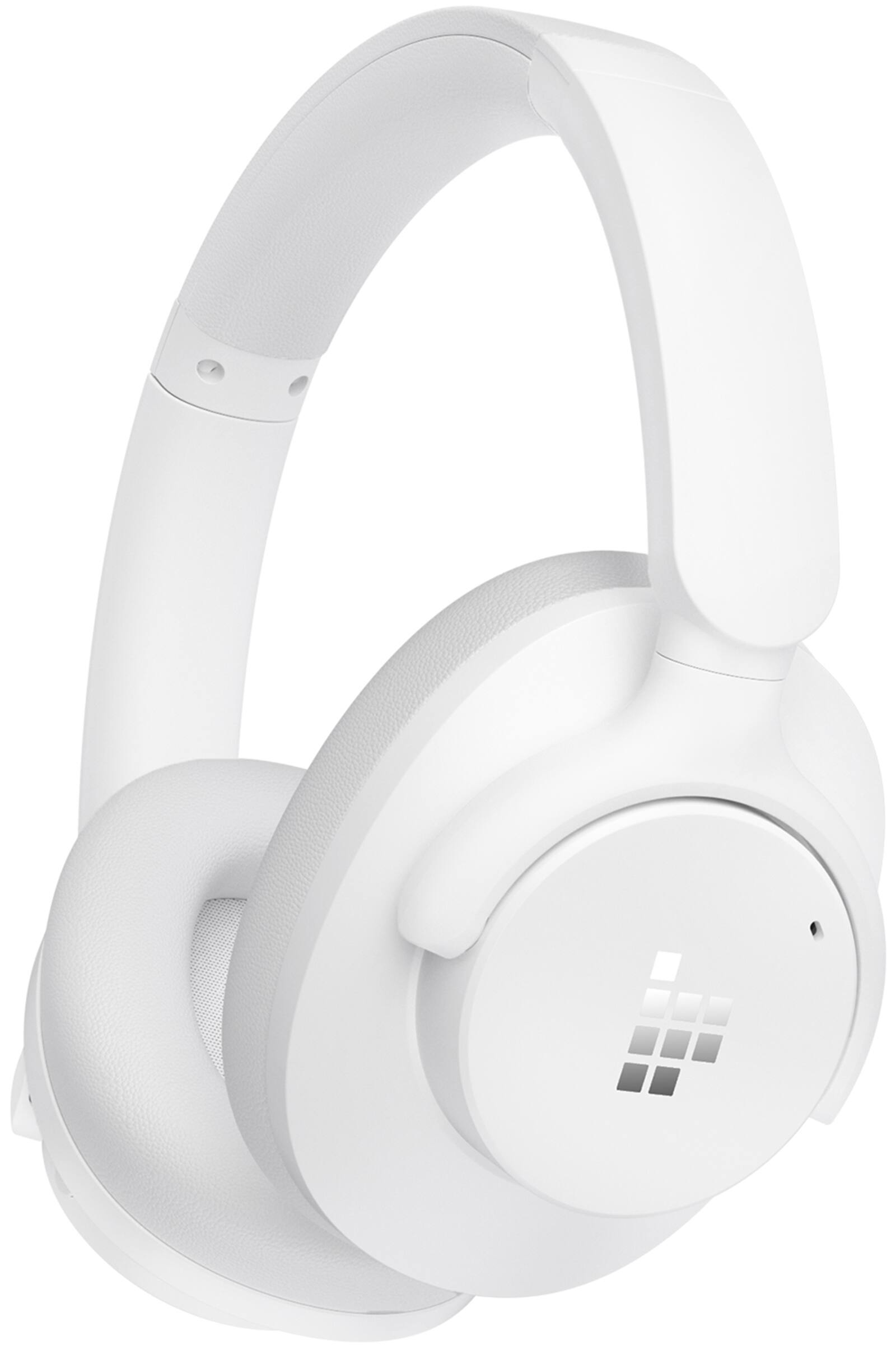 Angle. Tronsmart - Q20 Active Noise Cancelling Headphones, Wireless Over-Ear Bluetooth Headphones, 60H Playtime, Deep Bass, Comfort Fit - White.