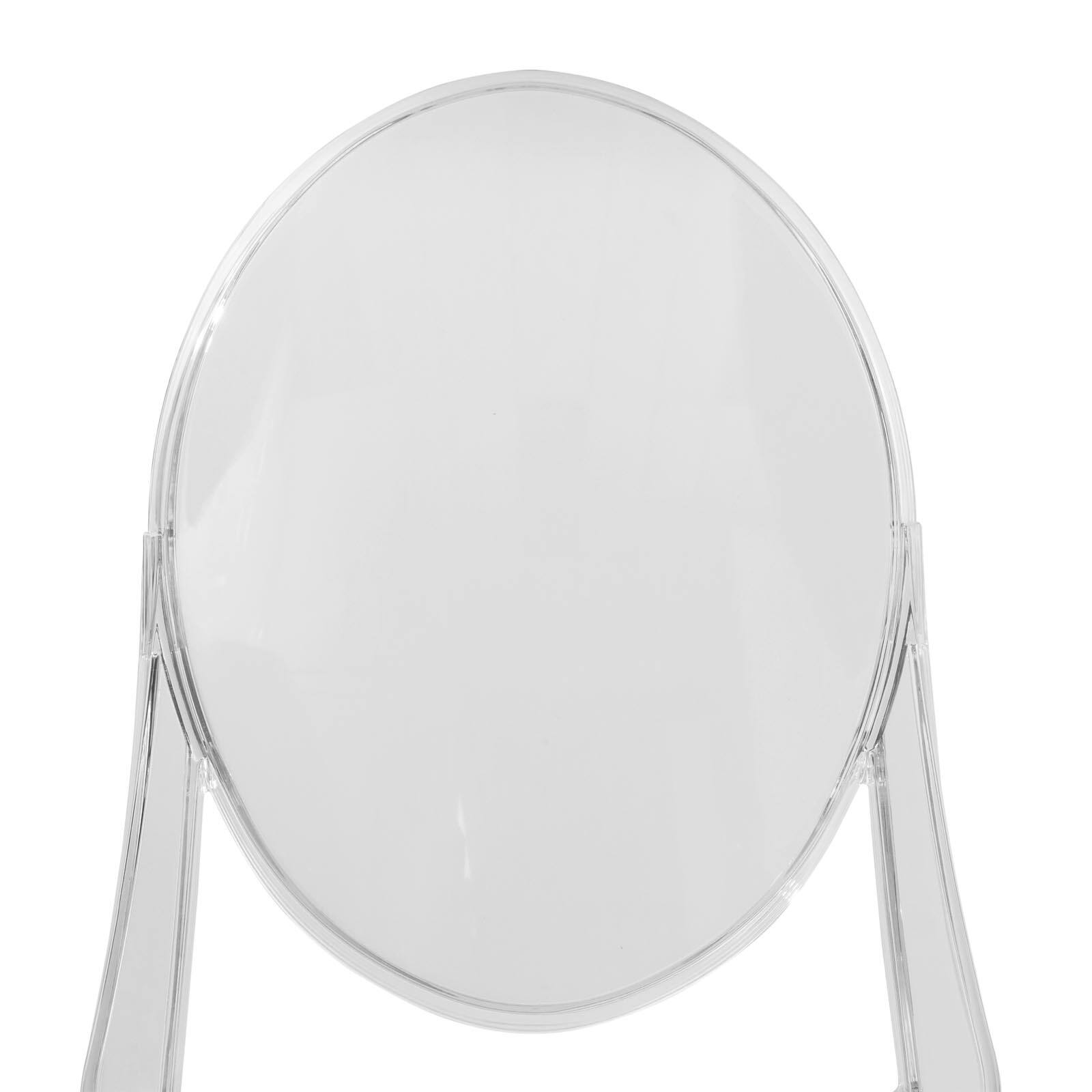 Alt View 4. LeisureMod - Marion 2-PCS Clear Acrylic Dining Chair, Modern Single-Piece Stackable Armless Chair - Clear.