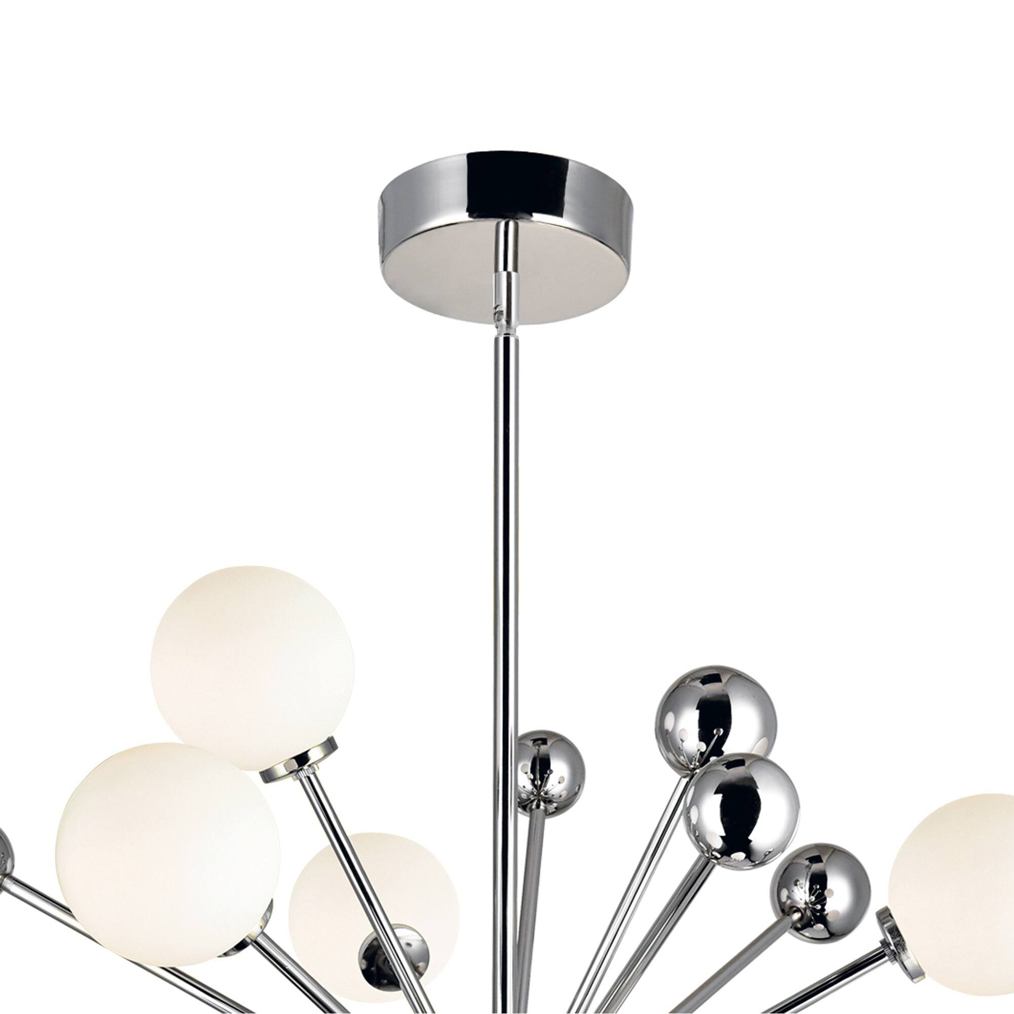 Alt View 1. CWI Lighting - Element 11 Light Chandelier With Polished Nickel Finish - Polished Nickel.