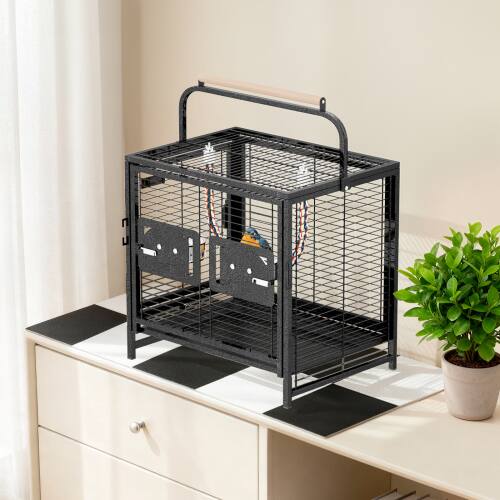 Alt View 8. Winado - 25in Small Parakeet Wire Bird Cage Portable for Finches Canaries Hanging Travel Bird House.