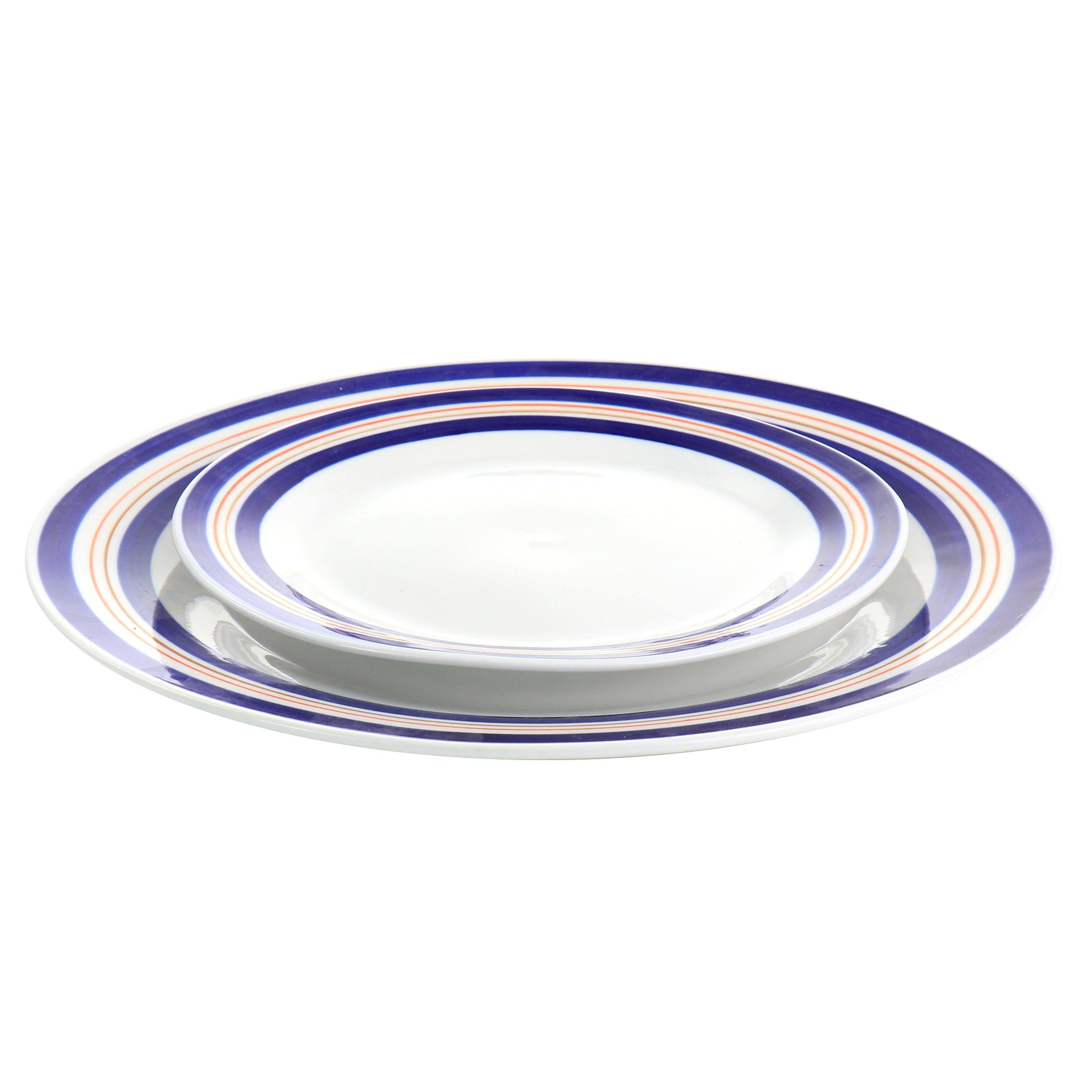 Alt View 7. Gibson - All U Need 32 Piece Ceramic Dinnerware Set in White - White.