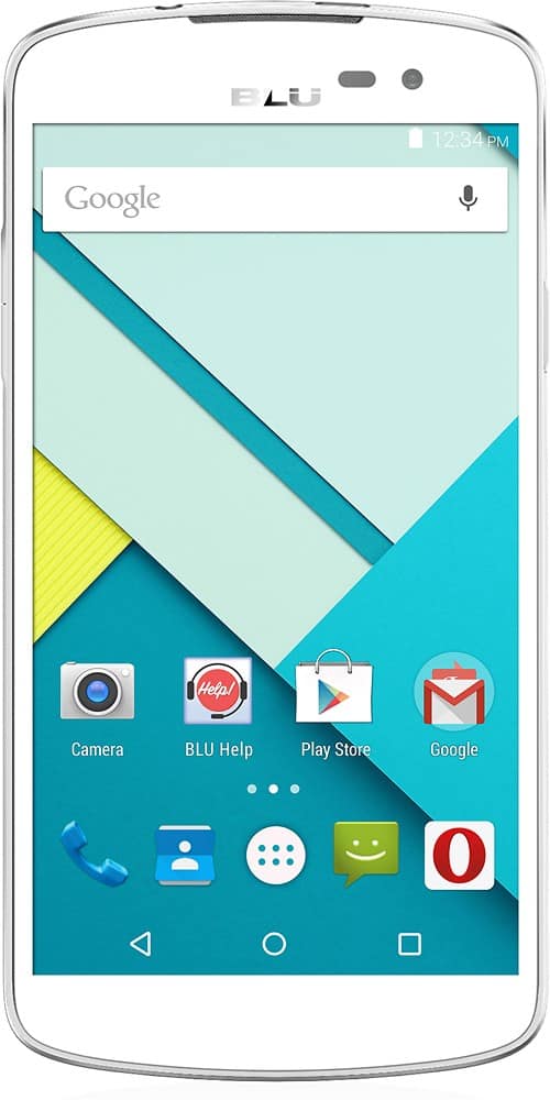 Front. BLU - Studio X Plus 4G with 8GB Memory Cell Phone (Unlocked) - White.