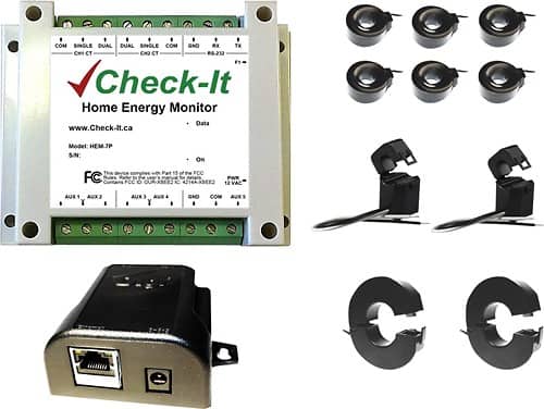 Front Standard. Check-It - Home Energy Monitoring Starter Kit - Beige/Green/Black.