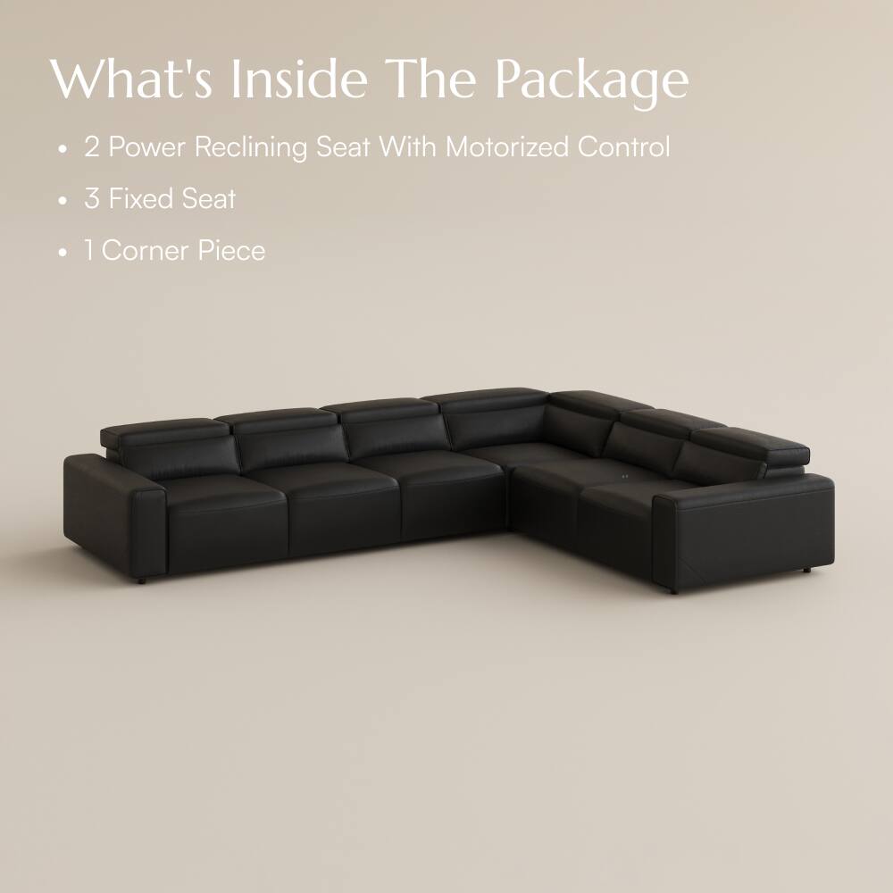 What's Inside The Package
- 2 Power Reclining Seat With Motorized Control
- 3 Fixed Seat
- 1 Corner Piece