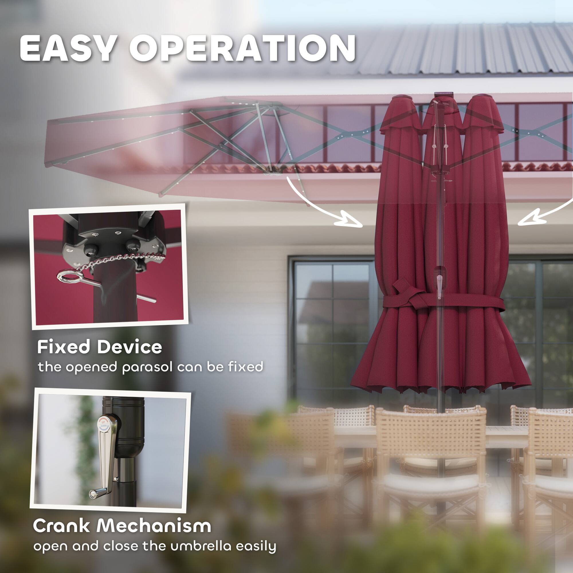 EASY OPERATION
Fixed Device
Crank Mechanism