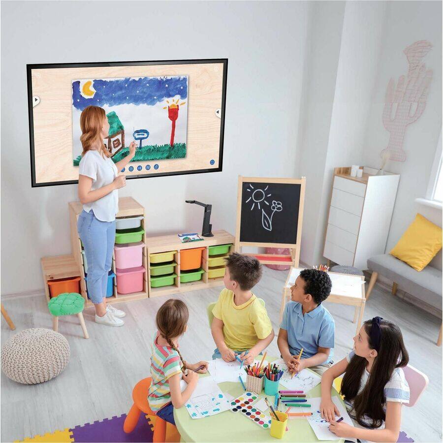 Alt View 7. AVerMedia - AVerVision Mechanical Arm Wireless Visualizer (Document Camera) - CMOS - White.