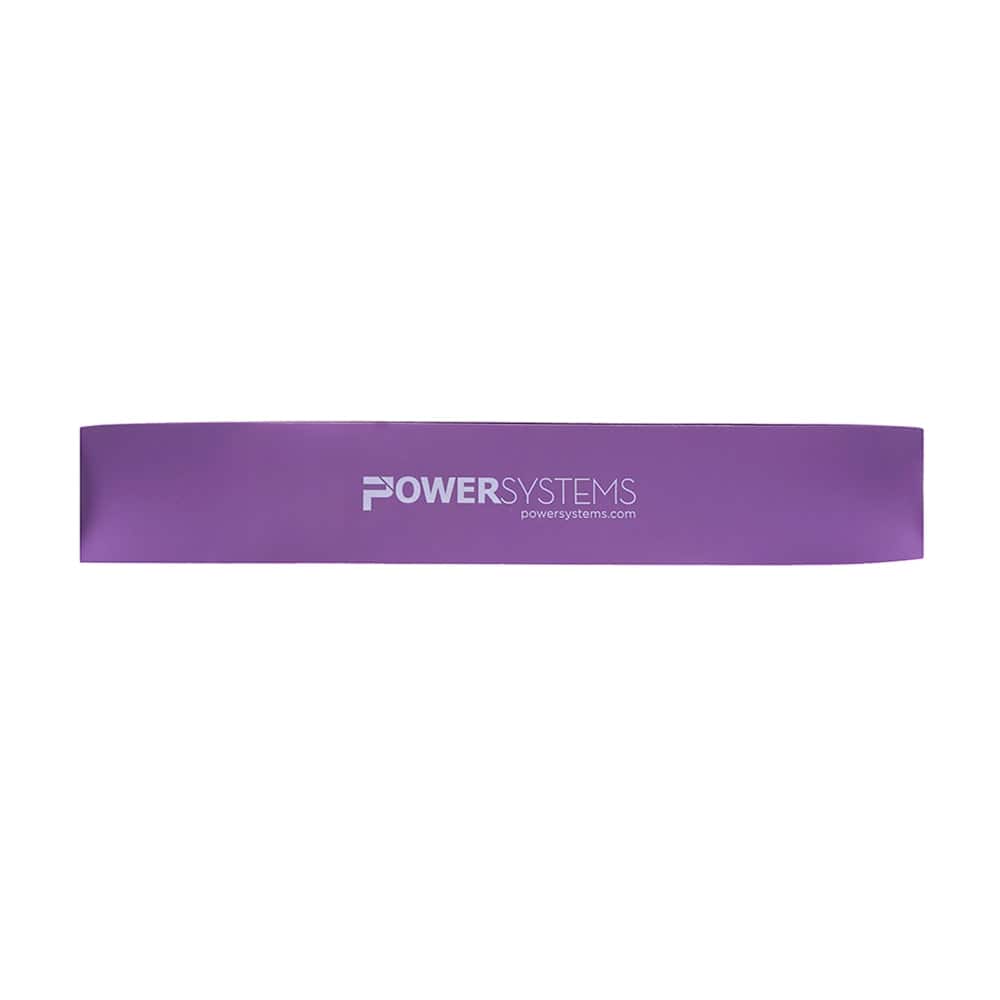 Power Systems - 12" Versa Loop Resistance Band - Extra Heavy (18-71 lb) Durable Workout Bands - Purple