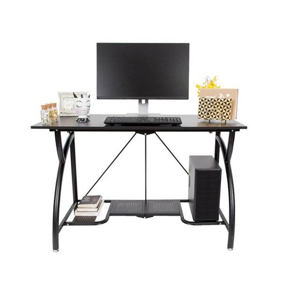 Alt View 3. Origami - Origami Multi Purpose Folding Wooden Office Computer Furniture Table Desk, Black - Black.