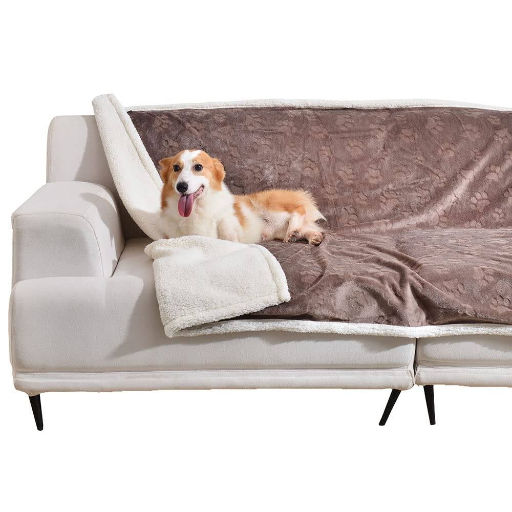 Pacoar Cade Pet Blankets For Couches Waterproof Dog Large Dogs Sherpa ...